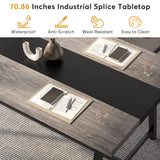 Tribesigns 6FT Rectangle Conference Table, 70.87L x 33.46W x 29.92H Inches Meeting Table for Conference Room