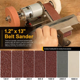 Multifunctional Electric Knife and Tool Sharpener, 7 Adjustable Speed Knife Making Belt Grinder Knife Sharpening System - For Hunting, Serrated & Kitchen Knives, Wood, Plastic, Crafts