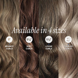 HOT TOOLS Pro Artist Nano Ceramic 1 Inch Curling Iron, Dual Voltage Curling Wand, For Bouncy Curls, Black/White