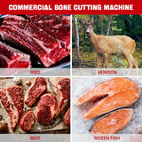 ARINOO Electric Commercial Meat Bone Saw, 1500W Stainless Steel Meat Bone Sawing Machine, Workbeach 18.31"x14.37",1.57-7 Inch Cutting Thickness, Frozen Meat Cutter for Beef,Deer,Fish,Chicken