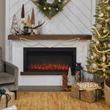 Bernice Landscape Electric Fireplace in White by Real Flame