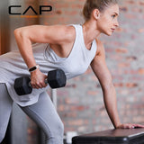CAP 100 LB Coated Hex Dumbbell Weight Set with Comfort Grip and with Vertical Rack