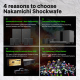 Nakamichi Shockwafe Ultra 9.2.4 Channel Soundbar System with Dolby Atmos/DTS:X, Dual 10" Subwoofers, 4 Rear Surround Speakers, 1300 Watts Max Output Power