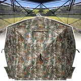 Hunting Blind for 3-4 People, 288 Degree See Through Hunting Ground Blind with Silent Zipper Pop Up Ground Blinds Portable Resilient Hunting Tent for Deer Hunting Hunthor