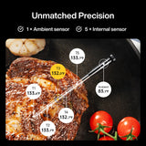 Typhur Sync One Smart Wireless Meat Thermometer: Standalone Base with LCD Display, Unlimited WiFi & Bluetooth Range, Enhanced Signal Stability