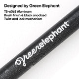 Green Elephant Camping Tarp Poles - Adjustable Aluminum Telescoping Tent Poles for Tarps, Canopy & Awning - Heavy Duty Collapsible Pole Set of 2 - Extends 8ft 2.8 in, Shrinks to 2ft 9.5 in.
