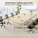 48 Inch Computer Desk, 1" Thick Heavy Duty Industrial Office Desk, Modern Simple Study Writing Table for Home Office