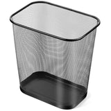 Nuanchu 1 Pcs Black Mesh Trash Cans Bulk, 4 Gallon Metal Wastebaskets