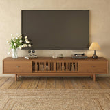 NessCarsti 78.7" Mid-Century Modern TV Stand Fully Assembled Media Console