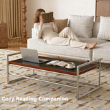 48.42" Convertible Lift Top Coffee Table, Flip Top Reversible Table