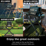 Outdoor Grill and Smoker, Thermometer, BBQ Smoker, Air Fryer, Bake, Roast | Electric Grill, Grey, OG751BRN Ninja