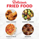 DASH Tasti-Crisp™ Electric Air Fryer Oven, 2.6 Qt., Grey – Compact Air Fryer for Healthier Food in Minutes, Ideal for Small Spaces DASH