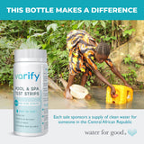 Varify 7 in 1 Pool and Spa Test Strips- Easy to Use Water Testing Kit for Pool, Spa, Hot Tub & More - Tester Strip for Water Hardness, Chlorine, Bromine, pH, Alkalinity and Cyanuric Acid (100 Strips)