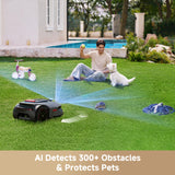 MOVA LiDAX Ultra 2000 Robot Lawn Mower with 4G with Garage for 0.5 Acre, No Wire No RTK+360° 3D LiDAR+AI Vision, 45% Slope, Cut Height 1.2"-3.9", 150 Multi-Zone,Edge Cutting(Garage Shipped Separately)