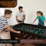 Barrington 58” Richmond Foosball Table Competition Size, Durable and Stylish with Tabletop Sports Soccer Balls, Perfect for Family Game Rooms