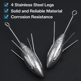 Fishing Weight Long Tail Fishing Weights Fishing Equipment Saltwater Surf Casting Sinkers for Ocean Sea Sand 3oz-7oz AGOOL