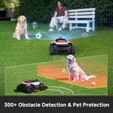 [All-Terrain Wire-Free] DREAME A3 AWD 1000 Robot Lawn Mower, 360° 3D LiDAR & AI Dual Vision Smart Robotic Mower for 0.25 Acre, 80% Slopes & 45min Fast Charge for Homeowners with Large/Steep Lawns
