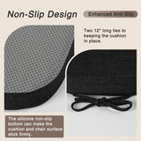 Chair Cushions for Metal Dining Chairs Set of 4 Non Slip Thick Textured Chair Pads for Dining Chairs