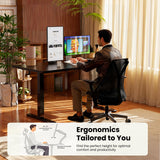 ErGear Height Adjustable Electric Standing Desk, 55 x 28 Inches Sit Stand up Desk, Memory Computer Home Office Desk