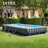 INTEX 26373EH Ultra XTR 32ft x 16ft x 52in Above Ground Swimming Pool Set with Sand Filter Pump and Krystal Clear Saltwater System