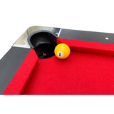 RACK Draco 7-Foot Tournament Billiard/Pool Table (Red Felt with Black Body) for Competitive Players!