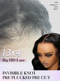 Juvid Burmese Curly Wig Human Hair 250% Density Glueless Drawstring 32 Inch