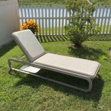 PURPLE LEAF Outdoor Patio Chaise Lounge Chairs with Thick Cushion Champagne
