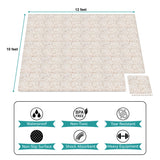 Sorbus 120 Sq. Ft. Wood Grain Floor Tiles Foam Mat EVA Interlocking Mats Tile 3/8-Inch Thick Flooring Wood Puzzle Exercise Mats w/Borders - Home Playroom Basement, Apartment, Trade Show, Baby, Dance