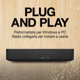 Portable 5TB External Hard Drive HDD – USB 3.0 for PC, Mac, PS4, & Xbox - 1-Year Rescue Service (STGX5000400), Black Seagate