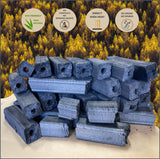 The Bincho Grill Ogatan Briquettes Charcoal for Yakitori & Grilling - Japanese Binchotan Alternative – 100% Natural, High Heat, Long-Lasting, No Smoke – 22lbs