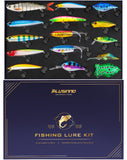 PLUSINNO Fishing Lures kit, Bass Fishing Lures for Freshwater， Fishing Gear Set Gifts for Men, Father's Day Fishing Gifts for Men, Fishermen, and Anglers.