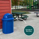 Campus Collection 42 Gallon Plastic Commercial Garbage Can with Push