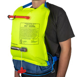 BLUESTORM Cirro 16 Manual Inflatable Belt Pack for Adults | US Coast Guard (USCG) Approved Life Jacket Waist Belt PFD for SUP Paddleboarding, Fishing & More (Hi Vis)