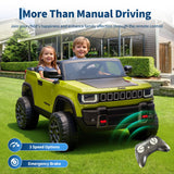 Garvee 24v Licensed Kids Ride on Car, 2 Seater Electric Truck for Big Kids with Parent Remote Control, 3 Speeds, Bluetooth Music, LED Lights for Ages 3-8