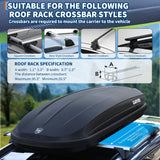 GarveeTech Rooftop Cargo Box Carrier,Dual-Side Opening Roof Luggage Storage
