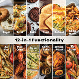 Ninja Double Oven Pro Smart XL, 30.2 Qt, 12-in-1, Onyx, DCT801BK