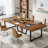 Tribesigns 8FT Large Conference Table for 10 People, Industrial 94.5-Inch Meeting Table