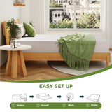 EGOHOME Full Size Memory Foam Mattress, 8 Inch Bed Mattress in A Box with Cooling Green Tea Gel, Pressure Relief with Medium Firm Support, CertiPUR-US Certified, 75''L x 54''W, ‎37.3 pounds White