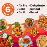 Instant Pot 6QT VORTEX Plus Air Fryer, 6-in-1, Air Fry, Broil, Dehydrate, Crisp, Roast, Reheat, Bake, Dishwasher-Safe Airfryer basket, from the Makers of Instant Pot, Stainless Steel