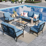 Sophia & William Metal Patio Furniture Set, 7 Seats Outdoor Conversation