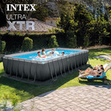 INTEX 26367EH Ultra XTR 24ft x 12ft x 52in Above Ground Swimming Pool Set with Sand Filter Pump and Deluxe Automatic Vacuum Cleaner