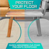 Yes4All 12SQ.FT Wood Grain Puzzle Exercise Mat Protective Flooring, EVA Interlocking Foam Floor Tiles with Border for Home Yes4All