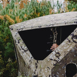 Barronett Blinds® Big Cat™ Heavy-Duty, Portable Hunting Blind, Heavy-Duty Hub Blind, 600 Denier Fabric, Low Profile Windows, 3-Person, Crater™ Thrive, 80” x 90” x 90”, BCHD350CT Barronett Blinds