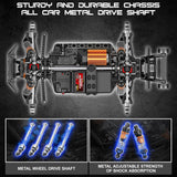 X-TMAGA 1:14 Scale All Terrain RC Cars for Adults & Boys (HS14323), Max Fast 40+ KPH, 4WD Off-Road RC Truck for Snow & Sand & Mud, 4X4 Waterproof Remote Control Car with 2 Rechargeable Batteries