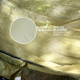 BTRWOR Hammock with Mosquito Net - Lightweight, Portable, 1 Person Hammock - for Camping, Hiking, Backpacking, Travel, a Festival, or The Beach