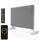 Ballu Mica Infrared Space Heater Indoor Use,Large Room Panel Heater with Programmable Thermostat,WiFi App Control,Portable Stand or Wall Mount,Energy Efficient Smart Quiet Heater,Work with Alexa,White