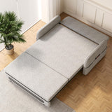 NessCarsti 61.1" W Convertible Pull-Out Sofa Bed Couch with Hidden Storage