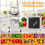 Commercial Vegetable Chopper Dicer Commercial Onion Dicer Cutter Stainless Steel Vegetable Fruit Chopper French Fry Cutter WICHEMI