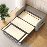 NessCarsti 61.1" W Convertible Pull-Out Sofa Bed Couch with Hidden Storage