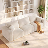 Living&Giving 113" 3-Seater Boneless Couch Sectional Couch for Living Room